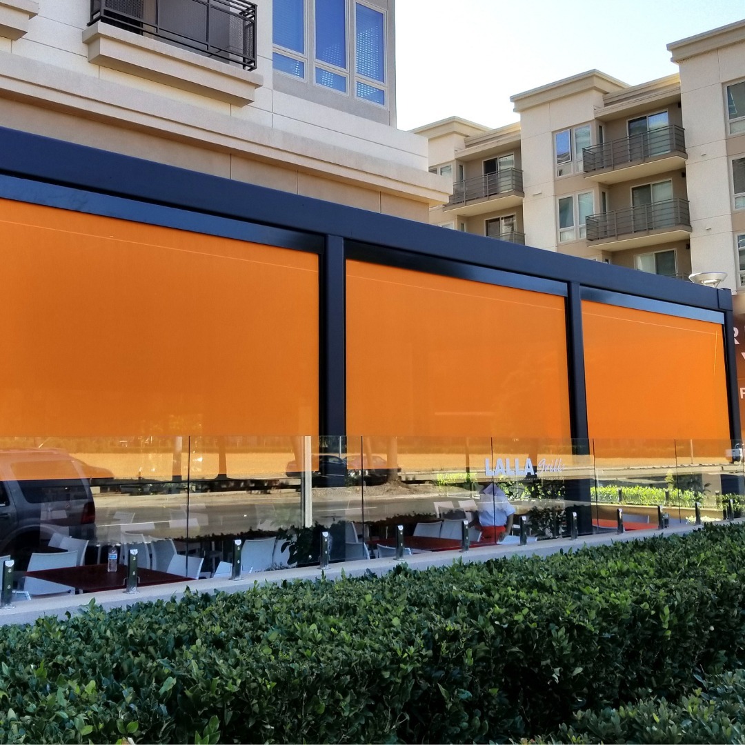 Our ZipShade is the perfect solution to enhance an outdoor dining area, and increase capacity even in colder months. The ZipShade is motorized, easy to operate,  wind-resistant,  durable, and can be automated.  Our ZipShade line has a huge selection of fabric and color options and we offer three hardware options to accommodate multiple installation scenarios. You are bound to find the perfect shade to help make your dining patio a memorable experience for your customers!
#RollAShade #Shades #outdoordining #food #restaurant #riverside #california #socal #usa #outdoordining #dining #datenight #familydinner #patio #patiodining #patiofurniture #cocktails #lunch #windowshades #socialdistancing #bbq #brunch #nycdining #californiadining