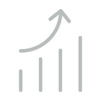 up arrow graph icon